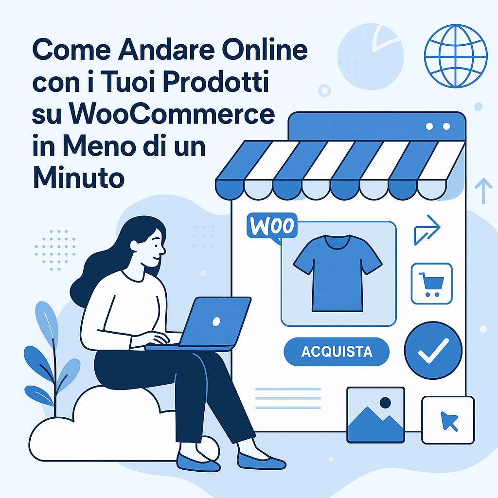 Come Andare Online con i Tuoi Prodotti su WooCommerce in Meno di un Minuto